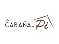 Logotipo marrón con letras de estilo manuscrito y dos trazos inclinados que sugieren el tejado de una cabaña.