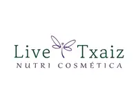 Logotipo verde con una flor lineal morada entre dos palabras y el texto Nutri Cosmética debajo.